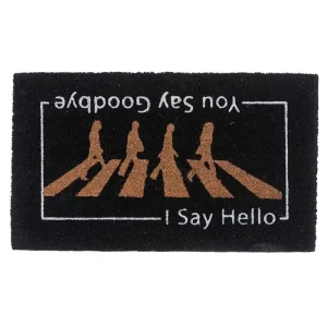 שטיח כניסה לבית הביטלס The Beatles שחור