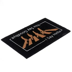 שטיח כניסה לבית הביטלס The Beatles שחור