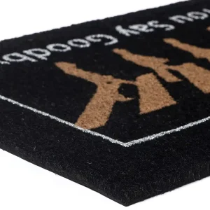 שטיח כניסה לבית הביטלס The Beatles שחור