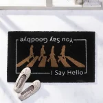 שטיח כניסה לבית הביטלס The Beatles שחור