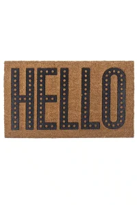 שטיח כניסה לבית הלו Hello בז'