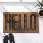 שטיח כניסה לבית הלו Hello בז'