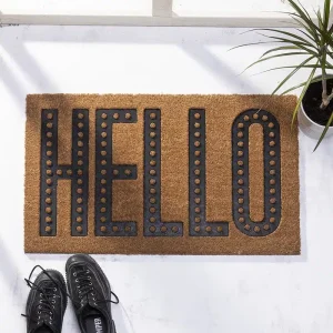 שטיח כניסה לבית הלו Hello בז'