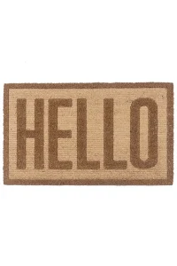שטיח כניסה לבית הלו Hello טבעי