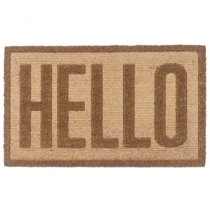 שטיח כניסה לבית הלו Hello טבעי