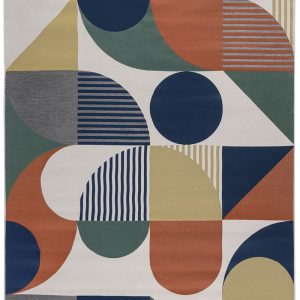 שטיח דומאני אאוטדור MODERN GEO צבעוני – תמונה 1