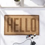 שטיח כניסה לבית הלו Hello טבעי