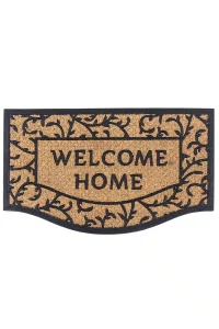 שטיח כניסה לבית וולקם הום Welcome Home טבעי