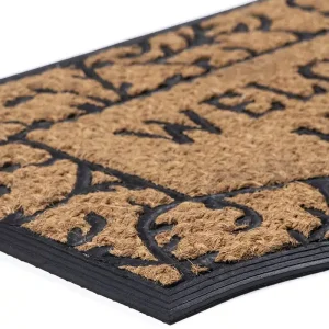 שטיח כניסה לבית וולקם הום Welcome Home טבעי