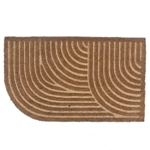 שטיח כניסה לבית טבעי פסים