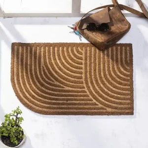 שטיח כניסה לבית טבעי פסים