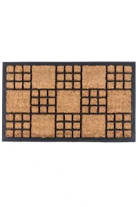 שטיח כניסה לבית טבעי קוביות