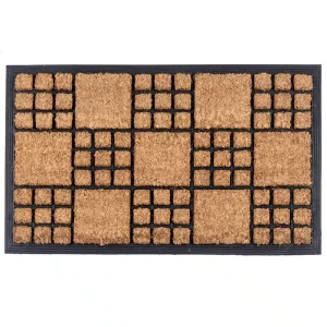 שטיח כניסה לבית טבעי קוביות