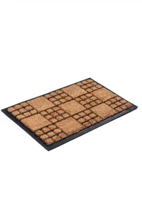 שטיח כניסה לבית טבעי קוביות