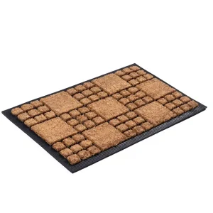 שטיח כניסה לבית טבעי קוביות