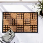 שטיח כניסה לבית טבעי קוביות