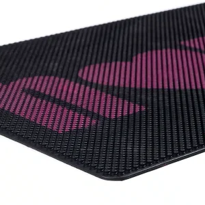 שטיח כניסה לבית הום Home שחור ורוד