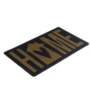 שטיח כניסה לבית הום Home שחור זהב