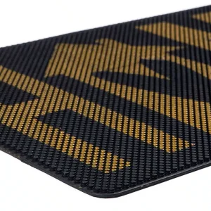 שטיח כניסה לבית הום Home שחור זהב