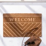 שטיח כניסה וולקם Welcome פסים