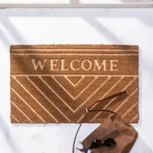 שטיח כניסה וולקם Welcome פסים