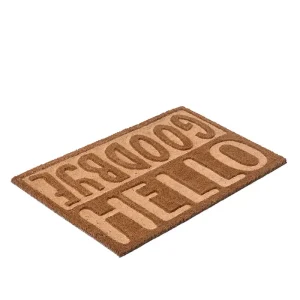 שטיח כניסה לבית Hello-Goodbye בז'