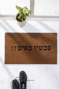 שטיח כניסה לבית עכשיו באים
