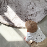 שטיח מויו פנינה בז' עגול