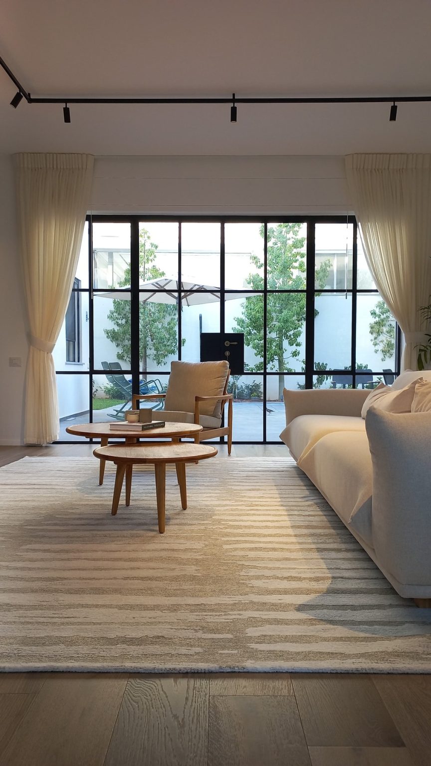 שטיח מנילה SAVANNE לבן אפור