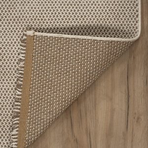 שטיח לופ PLZ-400 לבן בז'