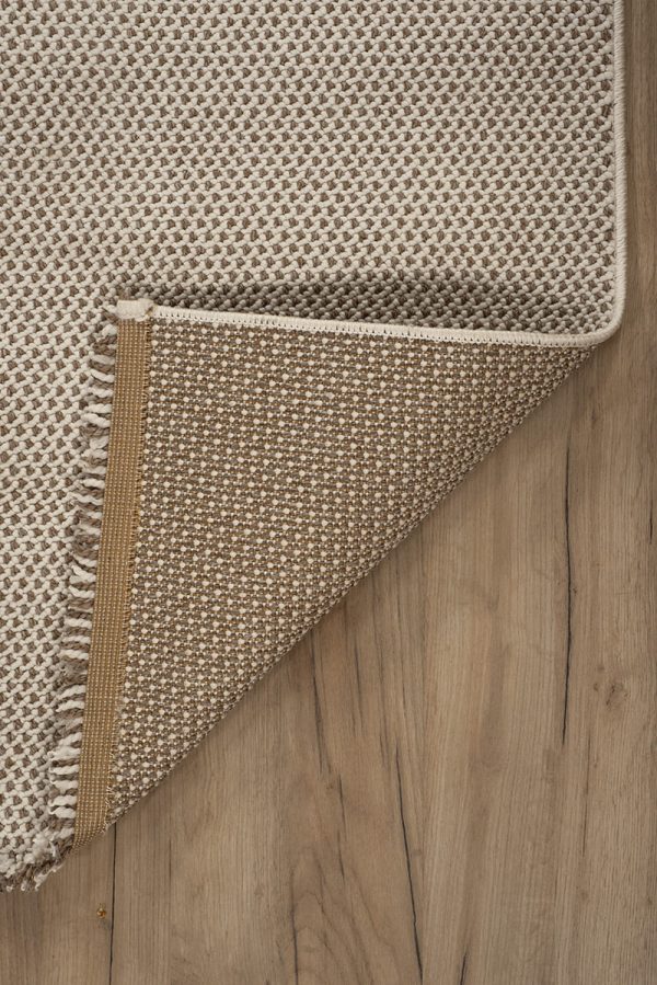 שטיח לופ PLZ-400 לבן בז'