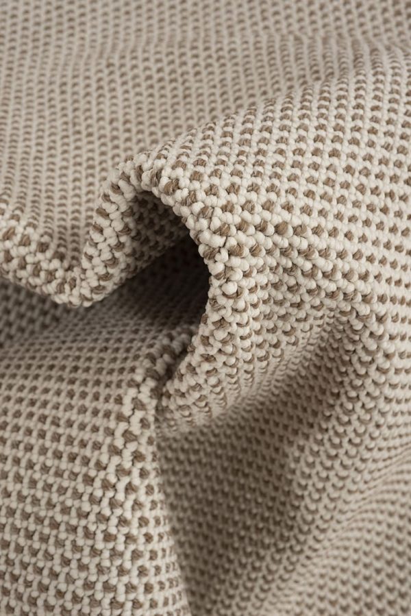 שטיח לופ PLZ-400 לבן בז'