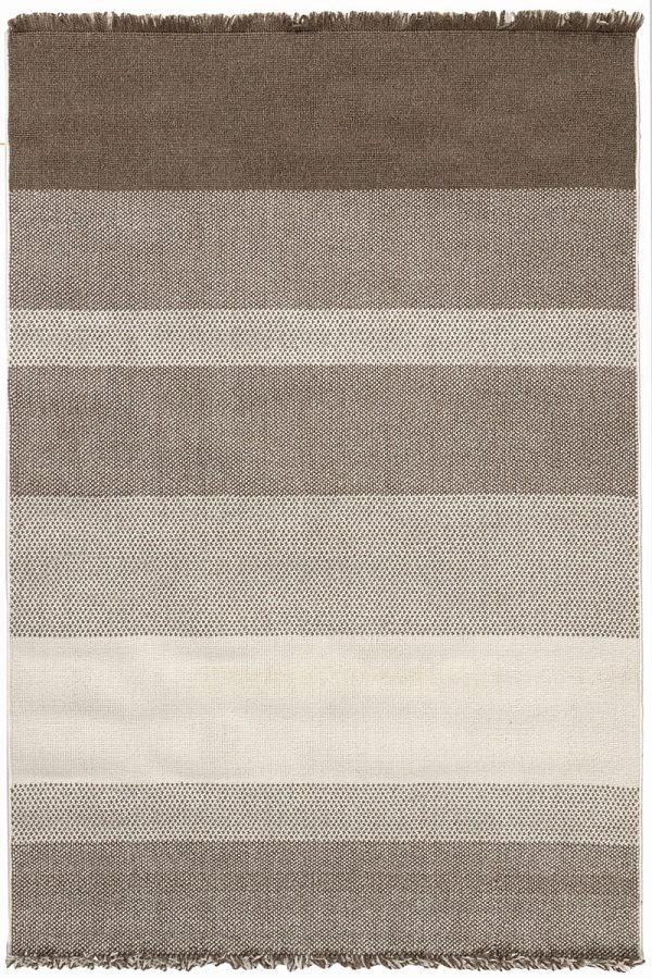 שטיח לופ PLZ-403 לבן בז'