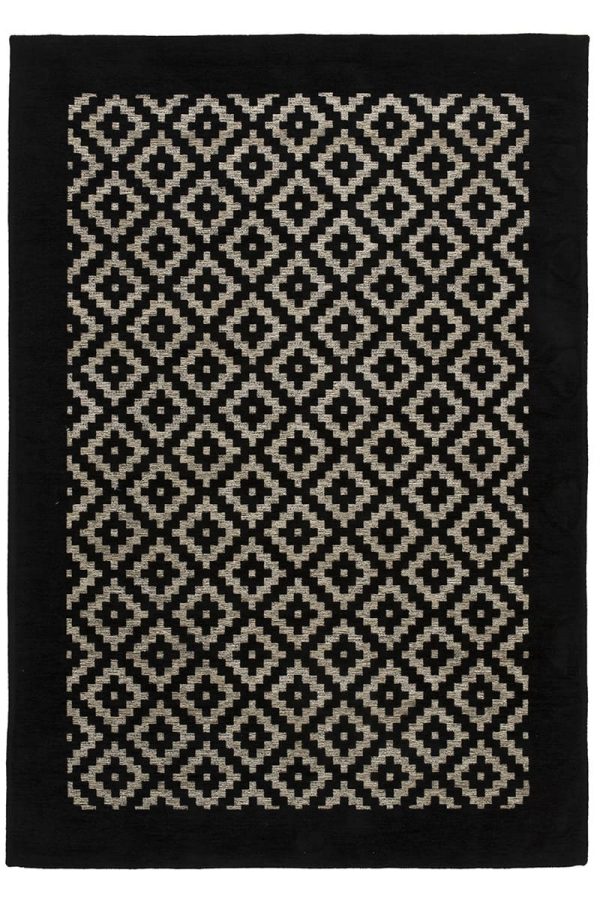 שטיח מנילה ETNID שחור לבן