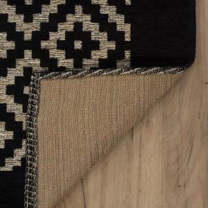 שטיח מנילה ETNID שחור לבן