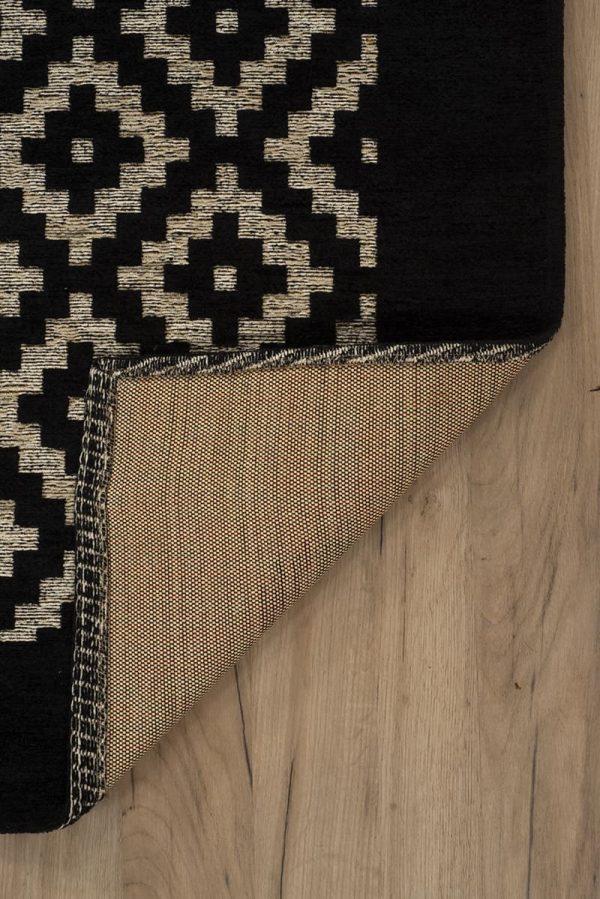 שטיח מנילה ETNID שחור לבן