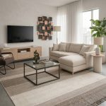 שטיח לופ PLZ-403 לבן בז'