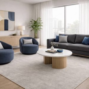 שטיח סלין 6572X שמנת אפור