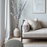 פוף BELLO אפור כסף