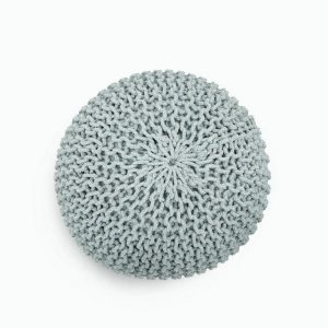 פוף BELLO אפור כסף