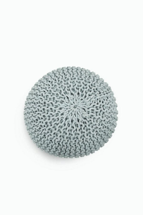 פוף BELLO אפור כסף