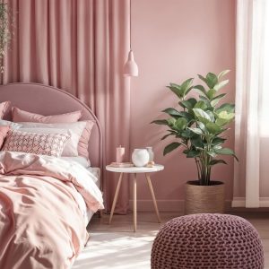 פוף BELLO ורוד עתיק