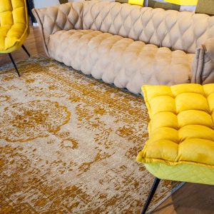 שטיח קרלוצ'י דגם Kimar צהוב 1