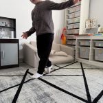 שטיח מנילה HAILEY כסף שחור