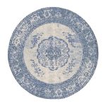 שטיח קרלוצ'י דגם KIMAR כחול עגול