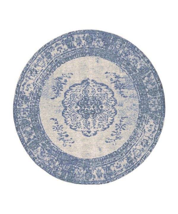שטיח קרלוצ'י דגם KIMAR כחול עגול
