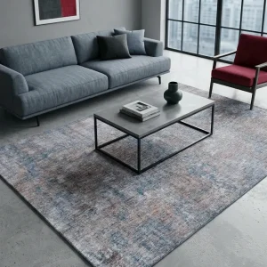 שטיח סיטי B512A, Living Room, Industrial Grey, Modern, Studio Clean, styled props.