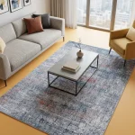 שטיח סיטי B538A | שטיח אבסטרקט, Living Room, Golden Hour (Sunwashed), Modern, Studio Clean, styled props.