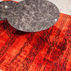 שטיח אופל דגם Wire צבע אדום