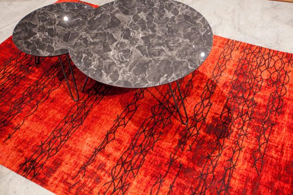 שטיח אופל דגם Wire צבע אדום